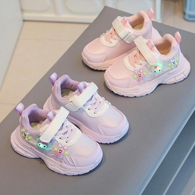 Sepatu KUROMI SYALOKA Sepatu LED Anak Perempuan Import 22-31 Usia 1-5Tahun
