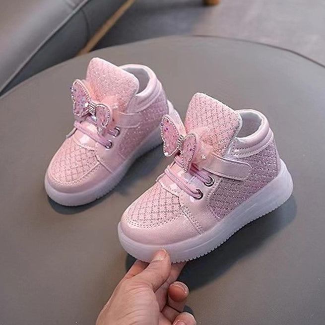 Sepatu CINDERLIN Sepatu LED Anak Perempuan Import 21-30 Usia 1-5 Tahun