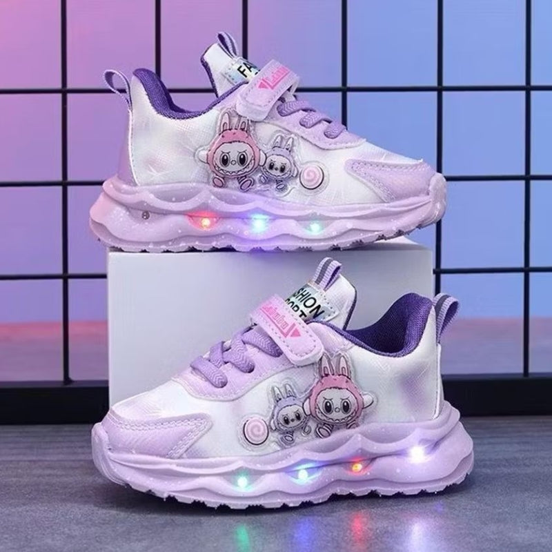 Sepatu LABUBU OFELIA Sepatu LED Anak Perempuan Import 21-30 Usia 1-5 Tahun
