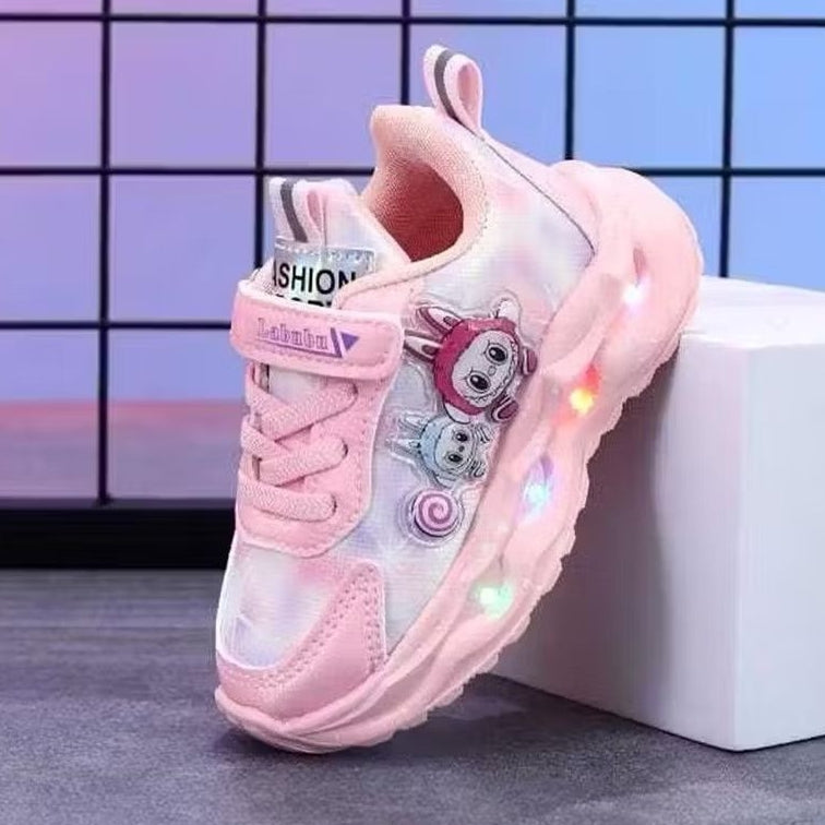Sepatu LABUBU OFELIA Sepatu LED Anak Perempuan Import 21-30 Usia 1-5 Tahun