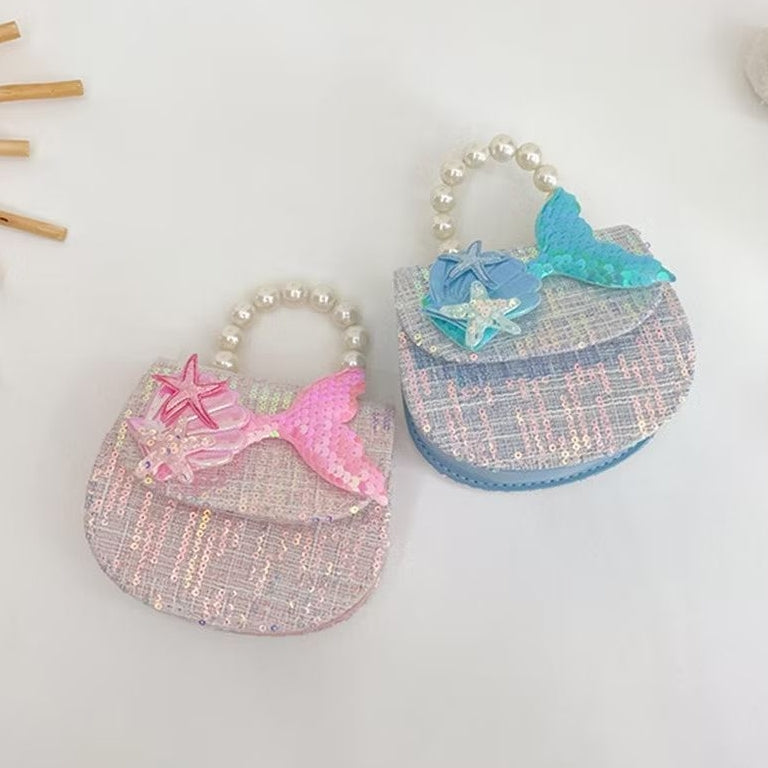 Tas ELODI MERMAID B Tas Tangan Mutiara Anak Perempuan Import