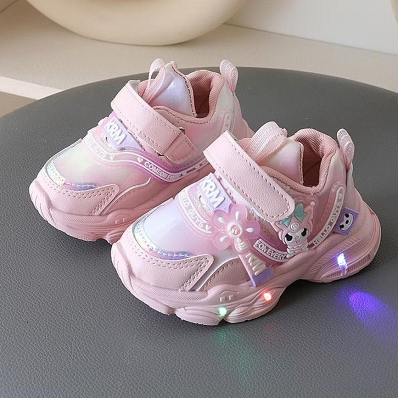 Sepatu KUROMI TUTU Sepatu LED Anak Perempuan Import 21-30 Usia 1-5Tahun
