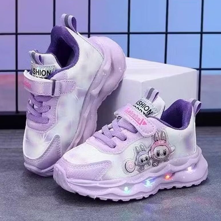 Sepatu LABUBU OFELIA Sepatu LED Anak Perempuan Import 21-30 Usia 1-5 Tahun
