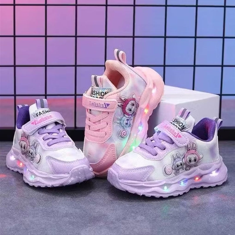 Sepatu LABUBU OFELIA Sepatu LED Anak Perempuan Import 21-30 Usia 1-5 Tahun