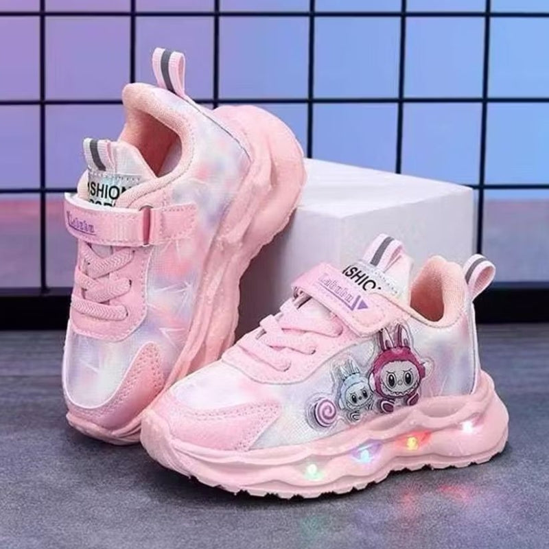 Sepatu LABUBU OFELIA Sepatu LED Anak Perempuan Import 21-30 Usia 1-5 Tahun
