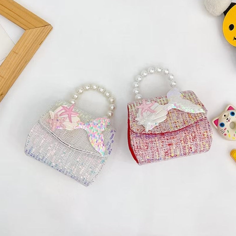 Tas ELODI MERMAID B Tas Tangan Mutiara Anak Perempuan Import