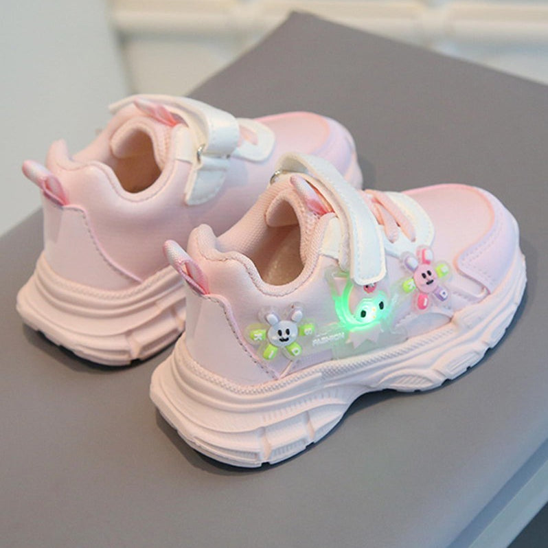 Sepatu KUROMI SYALOKA Sepatu LED Anak Perempuan Import 22-31 Usia 1-5Tahun