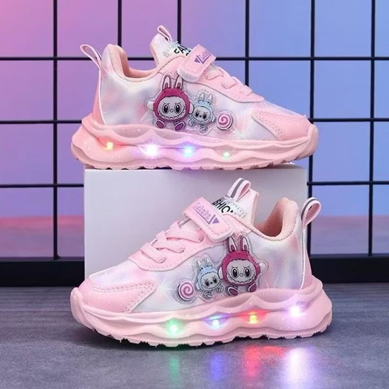 Sepatu LABUBU OFELIA Sepatu LED Anak Perempuan Import 21-30 Usia 1-5 Tahun