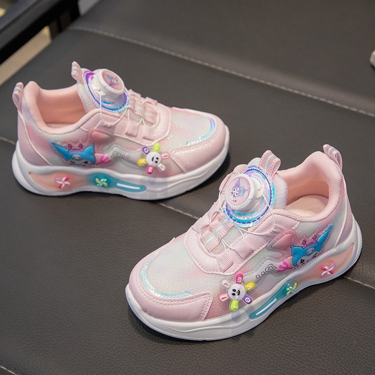 Sepatu KUROMI TULIP Sepatu Anak Perempuan Non LED Import 26-35 Usia 3-10 Tahun