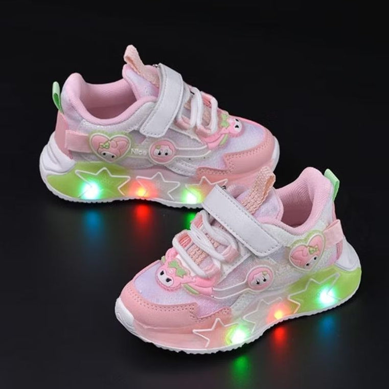 Sepatu MY MELODY TINKE Sepatu LED Anak Perempuan Import 21-30 Usia 1-5Tahun