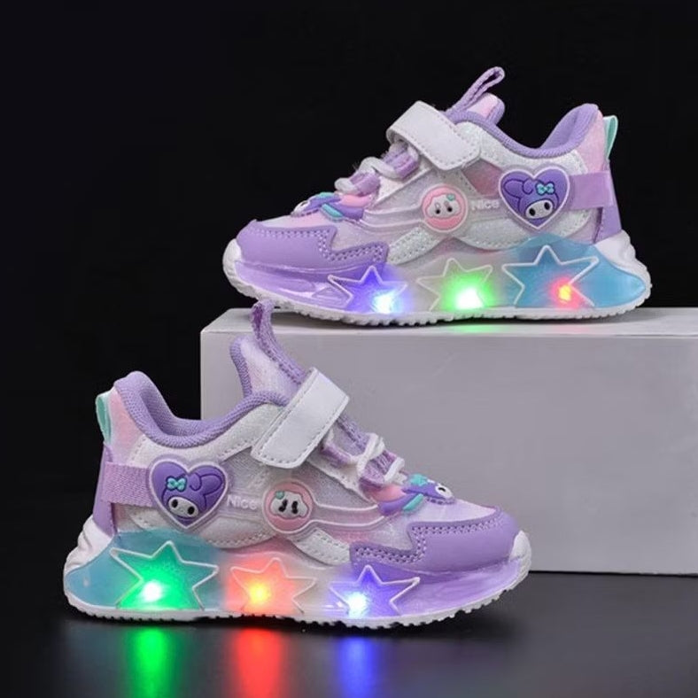 Sepatu MY MELODY TINKE Sepatu LED Anak Perempuan Import 21-30 Usia 1-5Tahun