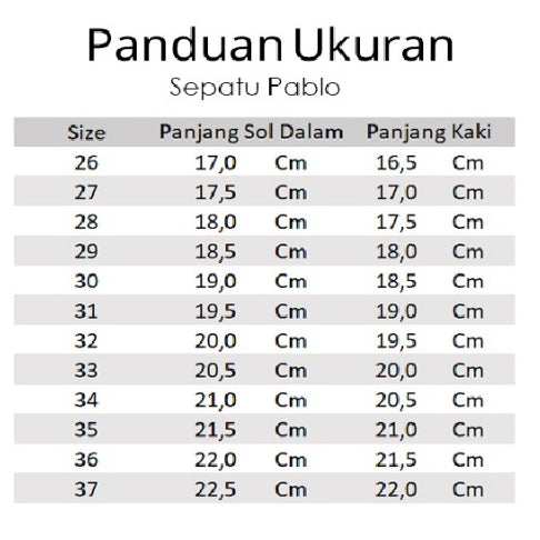 Sepatu PABLO Sepatu Anak Laki-laki Import 26-37 Usia 2-10 Tahun
