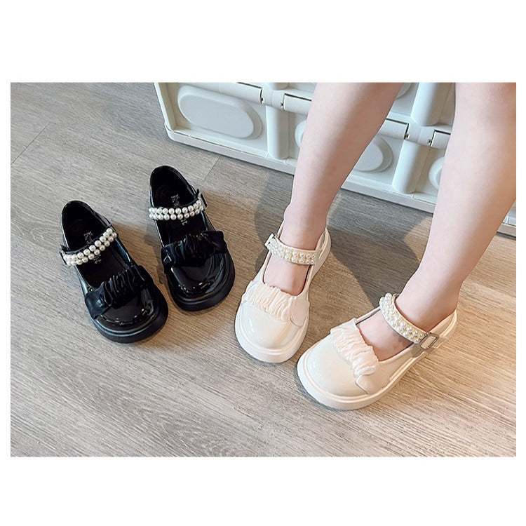 Super Junior [COD] Sepatu RIMPEL Pesta Anak Perempuan Import Size 26-36