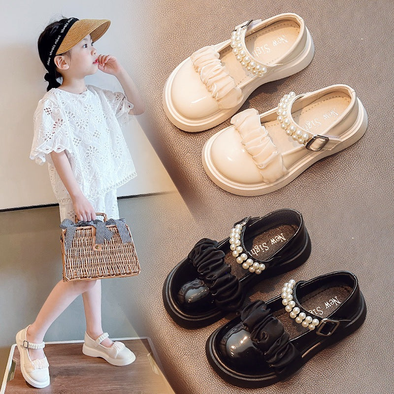 Super Junior [COD] Sepatu RIMPEL Pesta Anak Perempuan Import Size 26-36