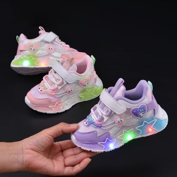 Sepatu MY MELODY TINKE Sepatu LED Anak Perempuan Import 21-30 Usia 1-5Tahun