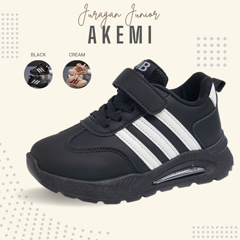 Sepatu AKEMI Sepatu Anak Laki-laki Import 26-37 Usia 2-10Tahun