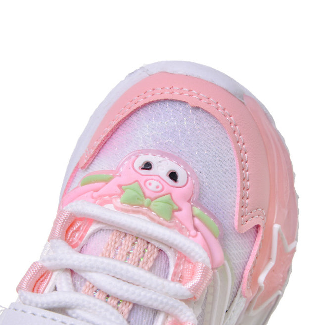 Sepatu MY MELODY TINKE Sepatu LED Anak Perempuan Import 21-30 Usia 1-5Tahun