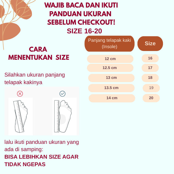 Sepatu ALIZA Sepatu Anak Perempuan Import 16-20 Usia 6bulan-1,5tahun