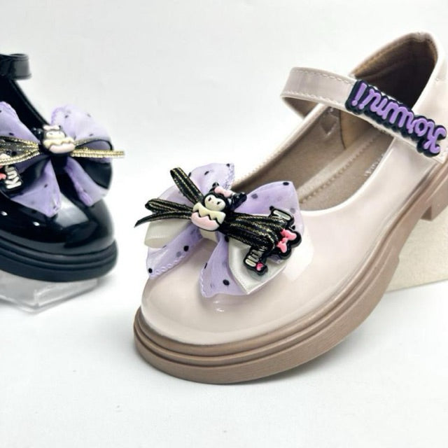 Sepatu Flat shoes Kuromi Mochi Sepatu Pesta Anak Perempuan Import 21-34 Usia 1-7 Tahun