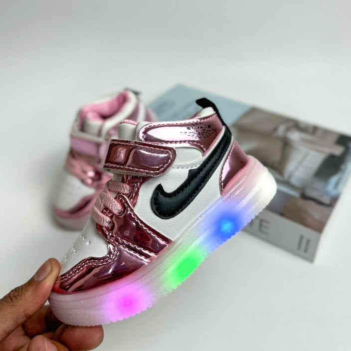 Sepatu CLOVER Sepatu Boots LED Anak Perempuan Dan Laki-laki Import 21-30 Usia  1-5 Tahun