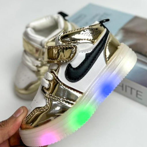 Sepatu CLOVER Sepatu Boots LED Anak Perempuan Dan Laki-laki Import 21-30 Usia  1-5 Tahun