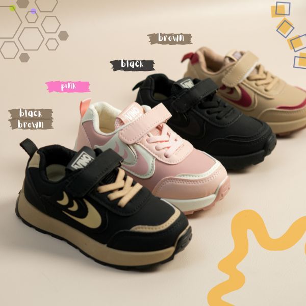 Sepatu FLEZ Sepatu Anak Laki-Laki Dan Perempuan  Import 26-37 Usia 2-11 Tahun