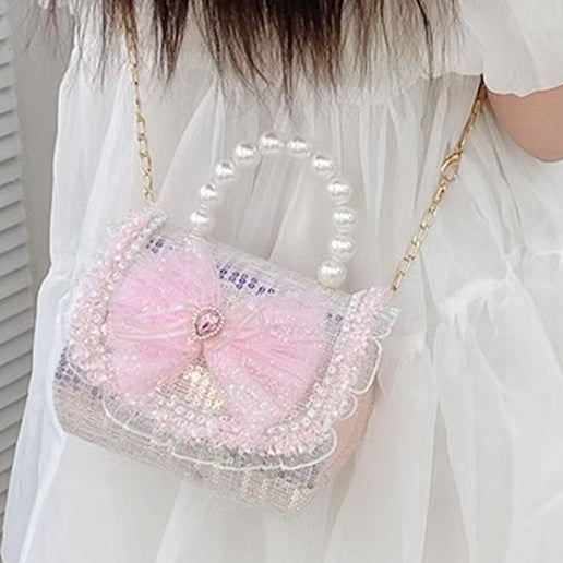 Tas Tangan Selempang Uang Lebaran ELODI PITA B Tas Tangan Mutiara Anak Perempuan Import