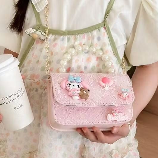 Tas Sweet Puff Tas Tangan Mutiara Anak Perempuan Import