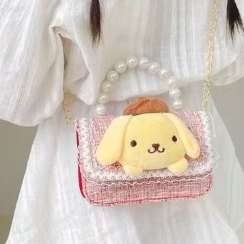 Tas Selempang Tas Anak Uang Lebaran 2026 Lovelle Pearl Tas Tangan Mutiara Anak Perempuan Import