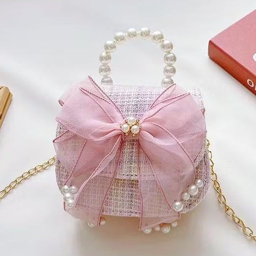 Tas Anak Selempang Tas Uang Lebaran 2026 Tas Princess Pastel Dream Tas Tangan Mutiara Anak Perempuan Import
