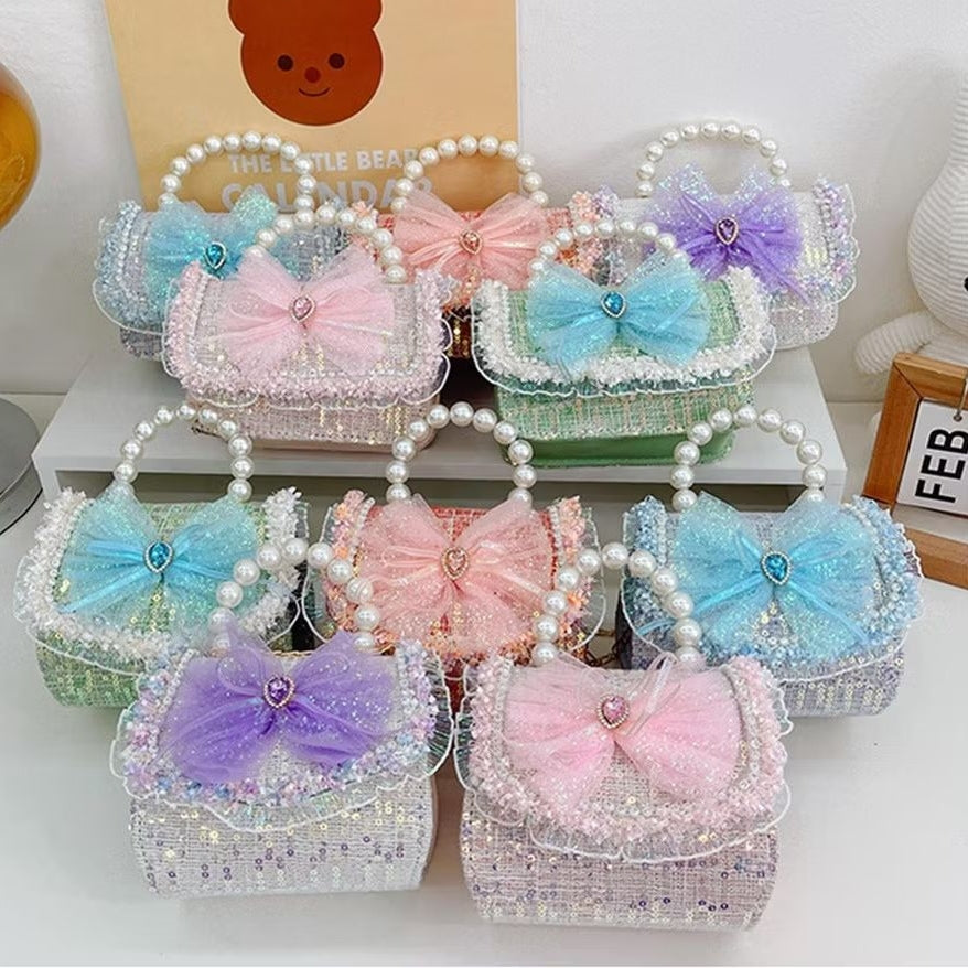 Tas Tangan Selempang Uang Lebaran ELODI PITA B Tas Tangan Mutiara Anak Perempuan Import