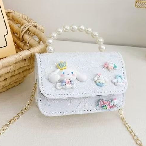 Tas Sweet Puff Tas Tangan Mutiara Anak Perempuan Import
