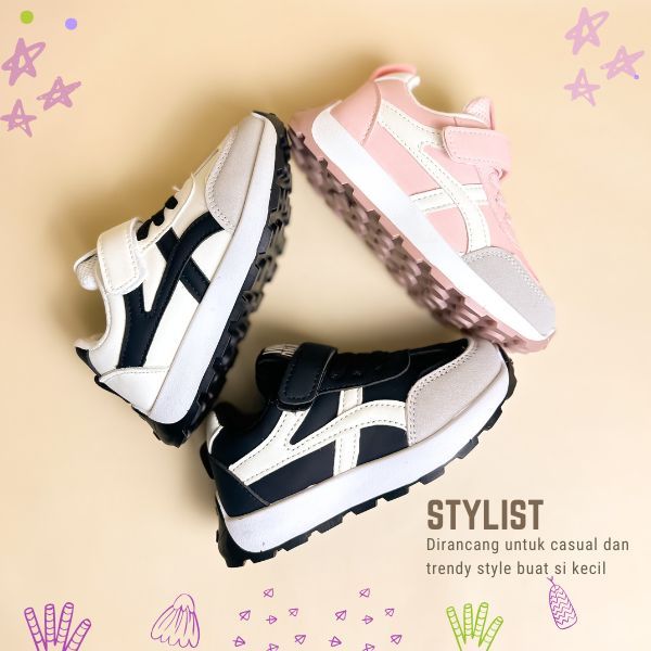Sepatu ZENIX Sepatu Anak Perempuan Dan Laki-laki Import 26-37 Usia 2-10 Tahun