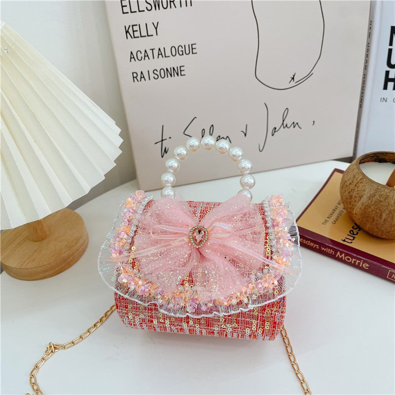 Tas Tangan Selempang Uang Lebaran ELODI PITA B Tas Tangan Mutiara Anak Perempuan Import