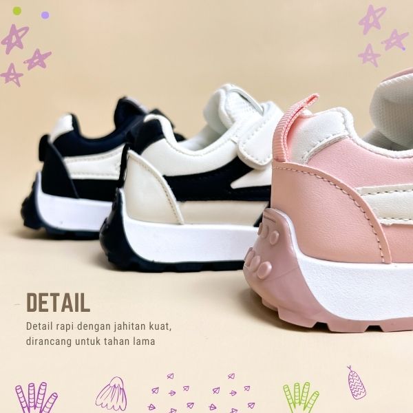 Sepatu ZENIX Sepatu Anak Perempuan Dan Laki-laki Import 26-37 Usia 2-10 Tahun