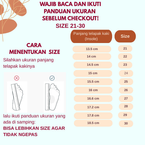 Super Junior [COD] Sepatu SAGE Sepatu Anak Laki-laki Dan Perempuan Import 21-30 Usia 1-5 Tahun