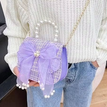 Tas Anak Selempang Tas Uang Lebaran 2026 Tas Princess Pastel Dream Tas Tangan Mutiara Anak Perempuan Import