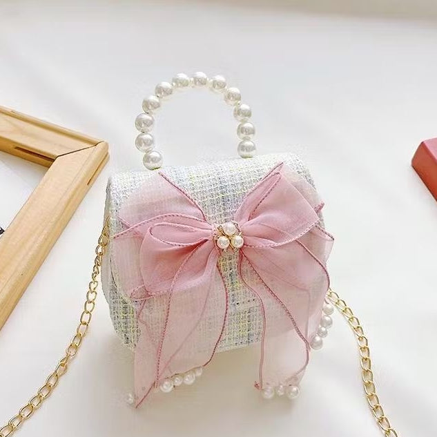 Tas Anak Selempang Tas Uang Lebaran 2026 Tas Princess Pastel Dream Tas Tangan Mutiara Anak Perempuan Import