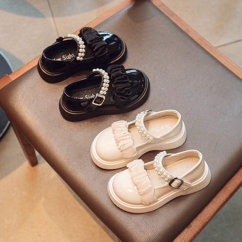 Super Junior [COD] Sepatu RIMPEL Pesta Anak Perempuan Import Size 26-36