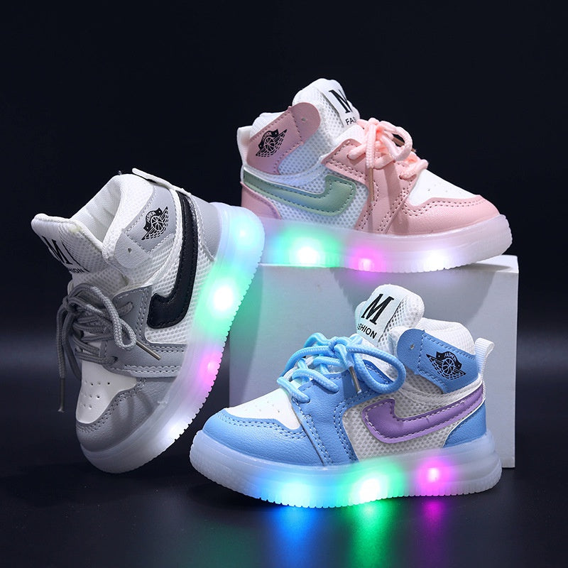 Sepatu EVER Sepatu anak Perempuan Dan Laki-Laki LED Import 21-30