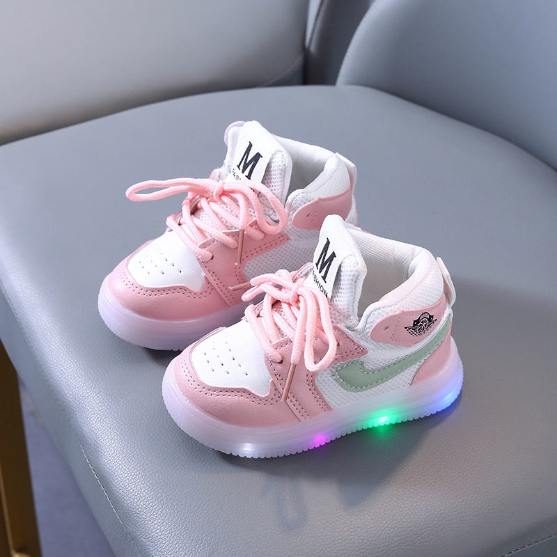 Sepatu EVER Sepatu anak Perempuan Dan Laki-Laki LED Import 21-30