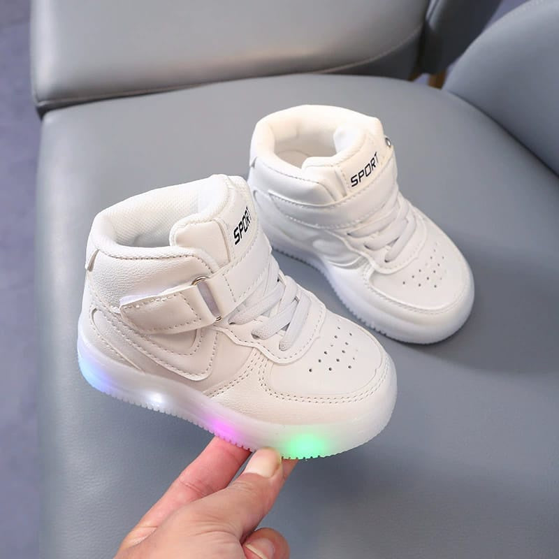 Sepatu Anak MAKENA Perempuandan Laki-laki Lampu LED Import 21-30 1-5 Tahun