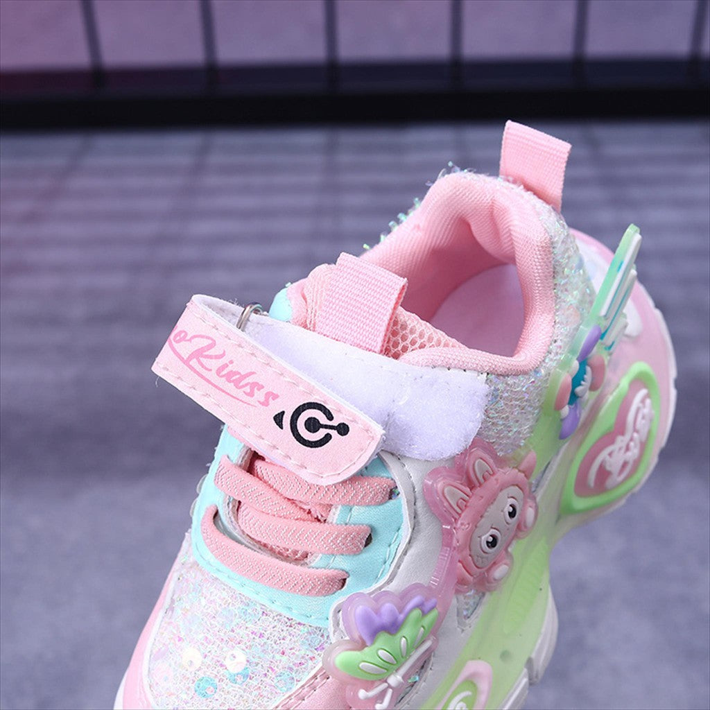Sepatu LABUBU ARAMEA Sepatu LED Anak Perempuan Import 21-30 Usia 1-5Tahun