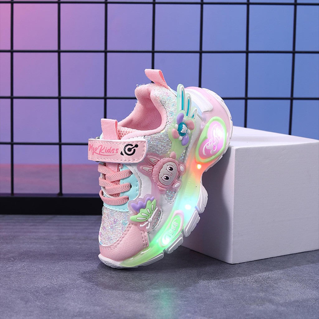 Sepatu LABUBU ARAMEA Sepatu LED Anak Perempuan Import 21-30 Usia 1-5Tahun