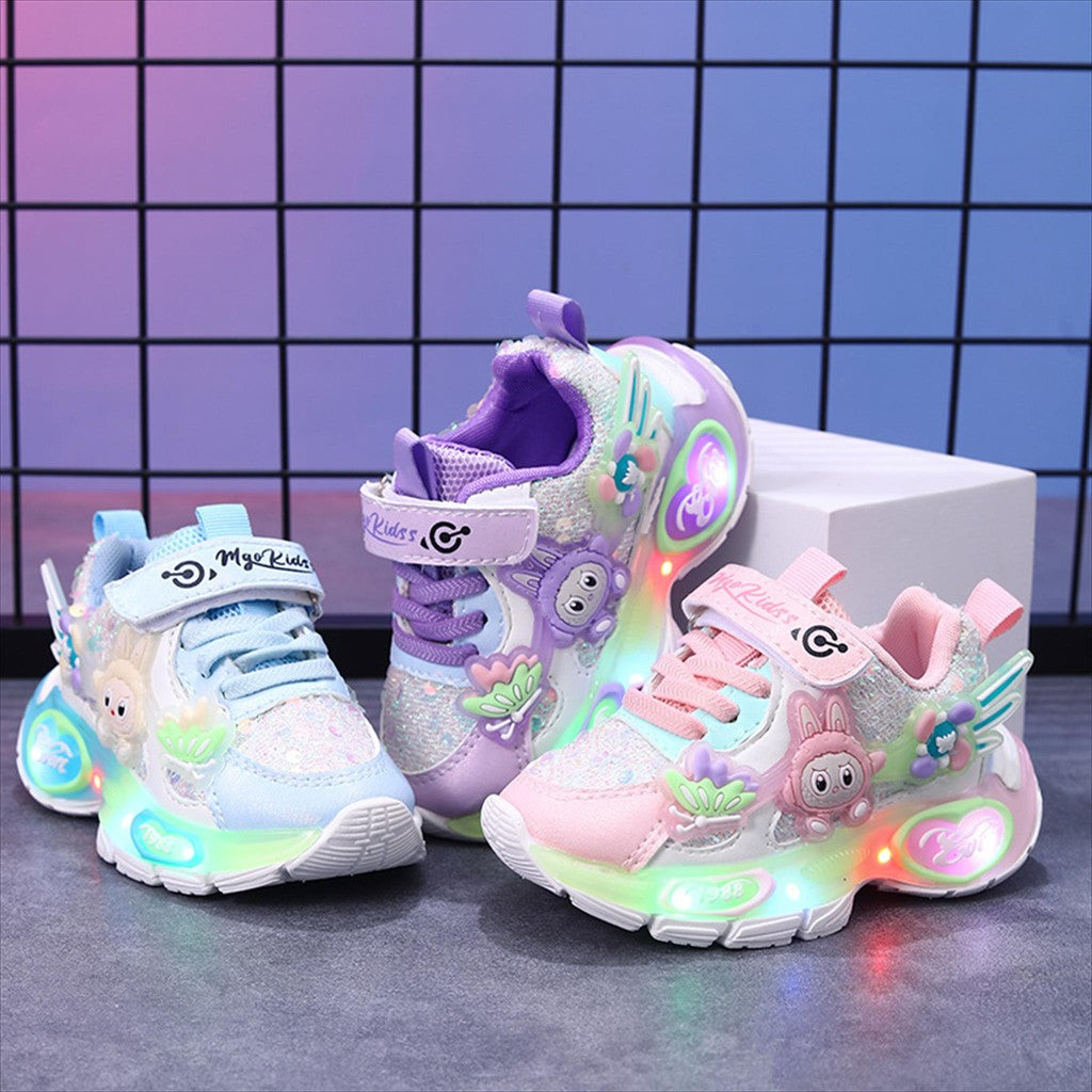 Sepatu LABUBU ARAMEA Sepatu LED Anak Perempuan Import 21-30 Usia 1-5Tahun