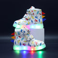 Sepatu DINO Sepatu Boots LED Anak Laki-laki Import 21-30 Usia 1-5Tahun