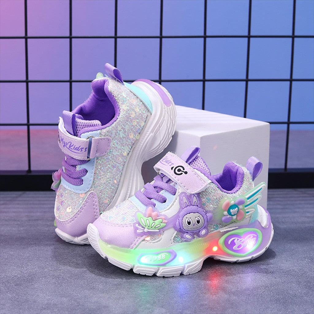Sepatu LABUBU ARAMEA Sepatu LED Anak Perempuan Import 21-30 Usia 1-5Tahun