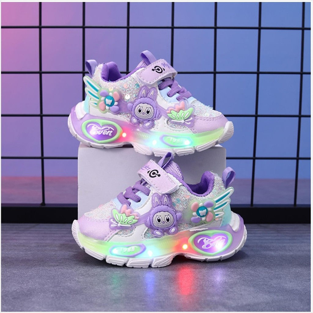 Sepatu LABUBU ARAMEA Sepatu LED Anak Perempuan Import 21-30 Usia 1-5Tahun