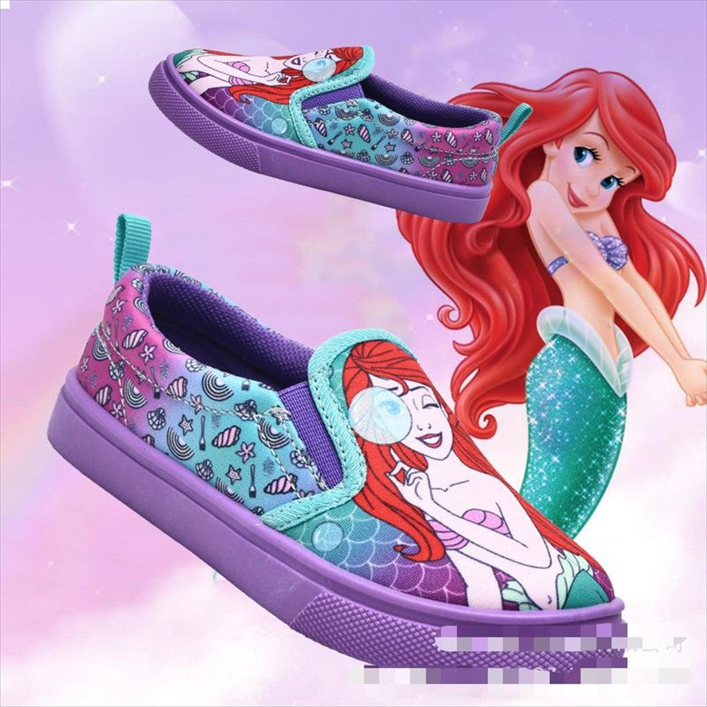 Sepatu PRINCESS ARIEL MERMAID Sepatu Anak Perempuan Import 24-29 Usia 2-6 Tahun