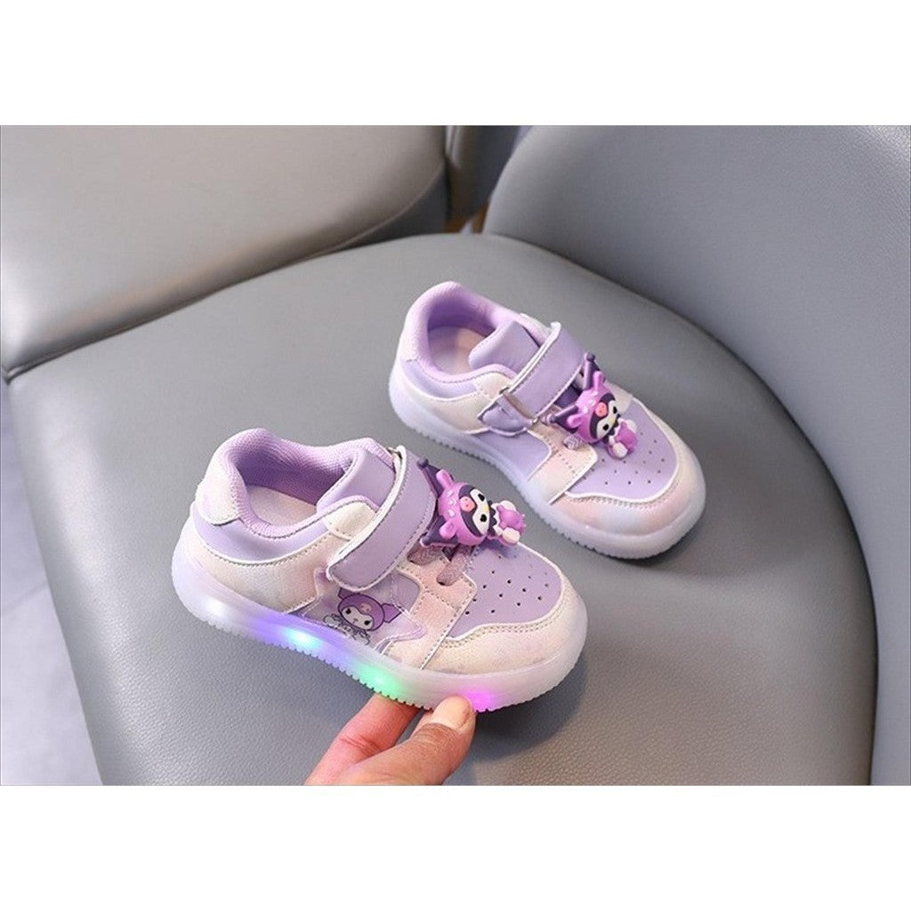 Sepatu KUROMI TRIXI Sepatu LED Anak Perempuan Import 21-30 USIA 1-5 Tahun
